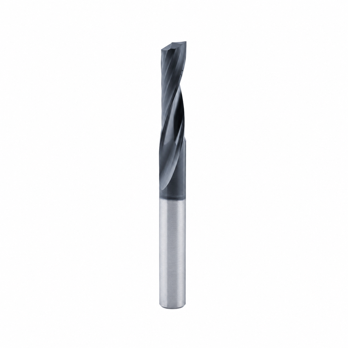 Solid Carbide O Flute Upcut- 1 Flute Hard Plastic Diamond Like Coated