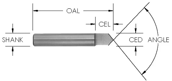 Solid Carbide Engraving Bit
